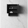 Marlo Matte Black Shaving Cabinet With Undershelf 600